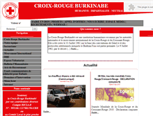 Tablet Screenshot of croixrougebf.org